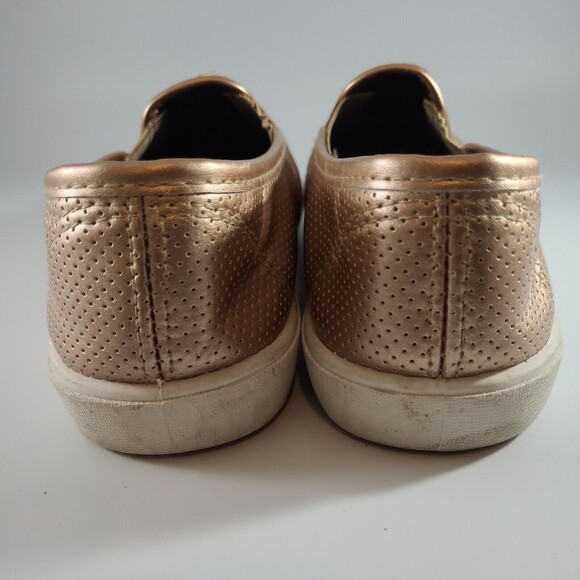 Charles Albert Ladies Slip On Flats Gold Size 8 Bronze Copper - Picture 4 of 7